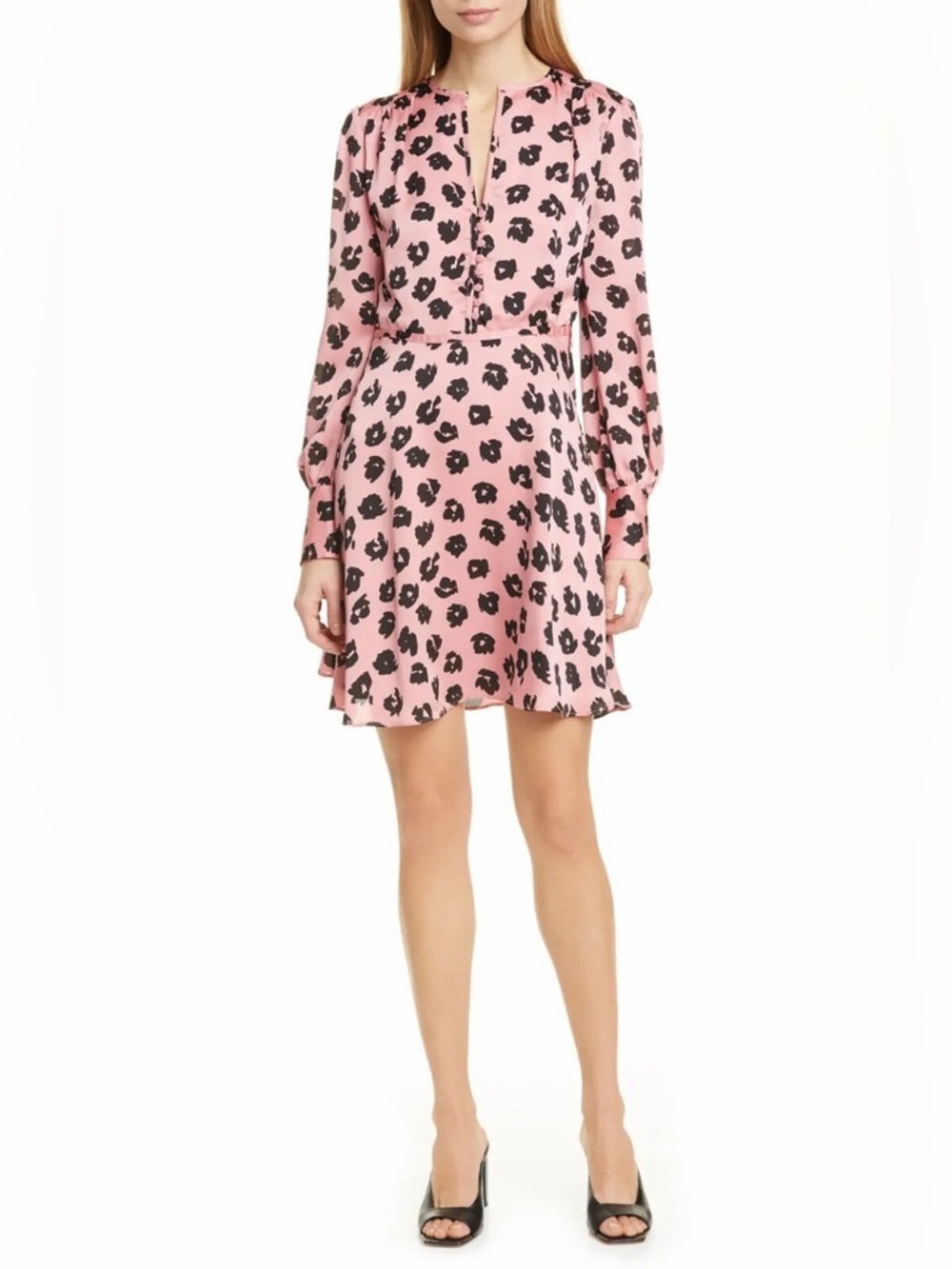 Equipment Femme Womens Danette Pink Button Front Knee Daytime Dress